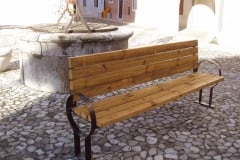 Panchina in legno Globo, lunghezza cm 210