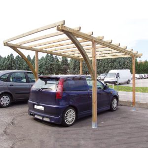 Box auto in legno monoposto