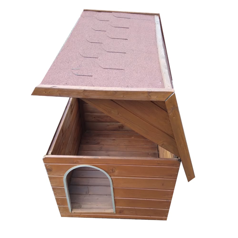 Cuccia per cani in legno con tetto removibile